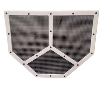 DOM551-WH Shaker Screen Radiator Mod White