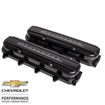 BSPP95585 Valve Covers Gen V LT Chevrolet Script Black