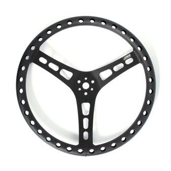 JOE13515-B 15in LW Steering Wheel Alum Dished Black