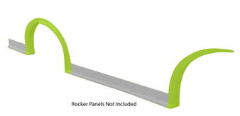 FIV007-261-FYR MD3 Wheel Flares Dirt Flresnt Yellow Right