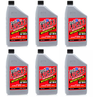 LUC10793-6 Motorcycle Oil 10w40 Synthetic Case 6x1 Quart