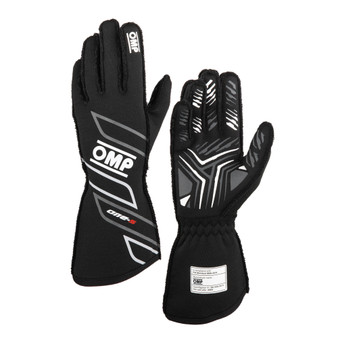 OMPIB0-0778-A01-071-L ONE-S GLOVES my2025 FIA 8856-2018 BLACK SZ. L