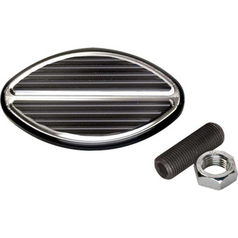 BSP199335 Black Oval Brake Pedal 