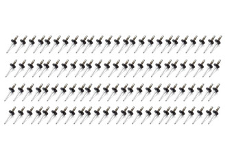 FIV814B-100L Lrg Hd Rivet Black Multi -grip 100pk