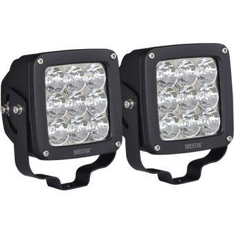 WES09-12219A-PR Axis LED Auxiliary Light Square Spot Pattern Pair