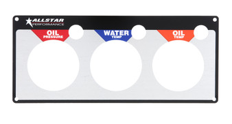ALL80126 3 Gauge Panel Plate OP/WT/OT