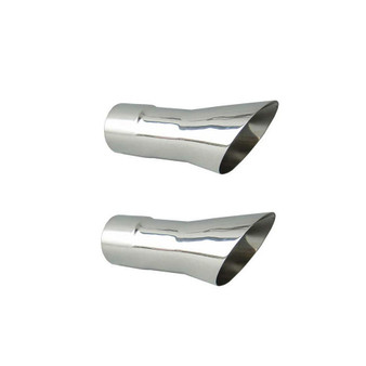 PYPEVT34 68-72 2.5in Olds 442 Trumpet Exhaust Tips