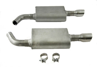 DYN39502 SS Axle Back Exhaust 10- Taurus SHO 3.5L