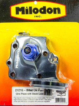 MIL21215 Billet Oil Pump Cover & Filter Boss - Wedge