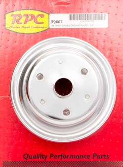 RPCR9607 Chrome Steel Crankshaft Pulley 2Groove Long WP