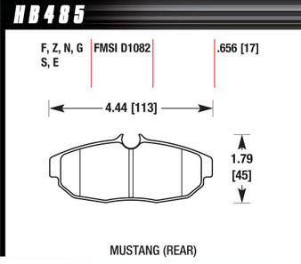 HAWHB485F656 Performance Street Brake Pads (4)