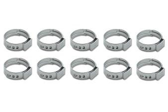 VIB12277 Stainless Steel Pinch Cl amps 16.0-19.2mm 10 Pack