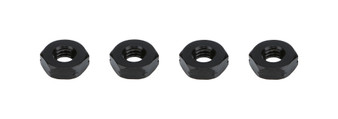 TIP5666 Jam Nuts LH 10-32 Black Aluminum 4 Pack