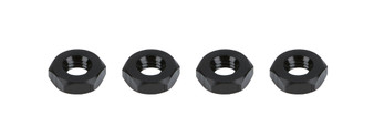 TIP5664 Jam Nuts RH 10-32 Black Aluminum 4 pack
