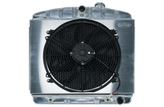CCRCHT563AK 55-56 Tri-5 Chevy Radiat or & 16in Fan Kit 6 Cyl