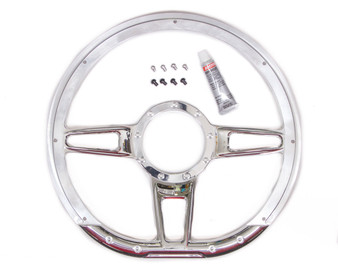 BSP29409 Steering Wheel Formula D-Shaped 14in Polished