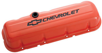 PFM141-787 BBC Valve Covers - Stamped - Orange