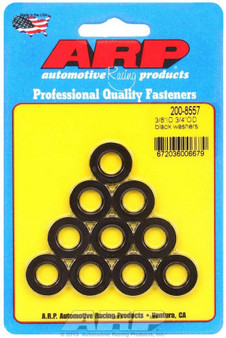 ARP200-8557 Black Washers - 3/8 ID x 3/4 OD (10)