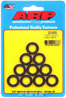 ARP200-8558 Black Washers - 7/16 ID x 3/4 OD (10)