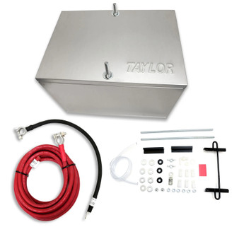TAY48103 Battery Box Alum. NHRA w/1 Gauge Cable