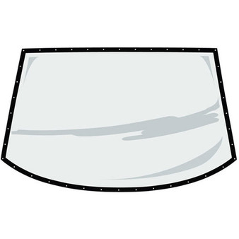 FIV574-6111-3B Rear Window ABC Molded .093 w/Blk Border Uncoat