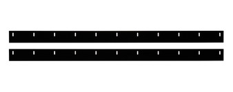 FIV20002-41551-B Nose Wear Strips Black NA Sportsman