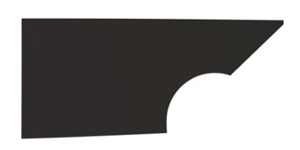 FIV34001-27351-BR Qtr Panel High Impact Plastic Black Right