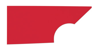 FIV34001-27351-RR Qtr Panel High Impact Plastic Red Right