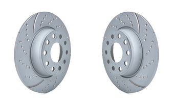 EBCGD1772 Brake Rotor Kit Turbo Rear Volkswagen Golf