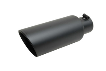 GIB500637-B Black Ceramic Double Wal led Angle Exhaust Tip