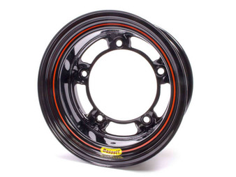 BAS58SR5 15x8 W/5 Black Spun 