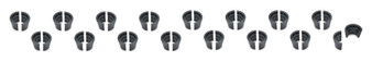 PACPAC-L8027-16 11/32 Valve Locks - 10 Degree Steel Standard