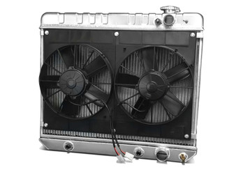 DEW32-6139017A Radiator w/Fans C-10 Trk LS 63-66 Auto Trans Raw