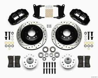 WIL140-12271-D Front Disc Brake Kit Blk 67-72 Camaro Nova 12.88