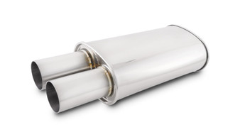 VIB1095 STREETPOWER Oval Muffler 3in Round Straight