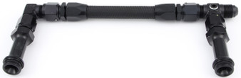FRG930003-BL #8 Fuel Line Kit 7/8-20 Dual Inlet 4150 Black