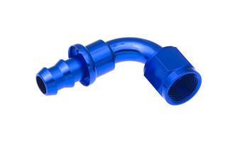 RHP2090-04-1 4AN Push Lock Hose End Blue 90-Deg