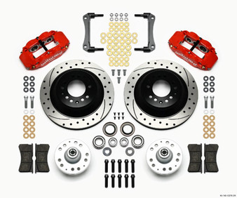 WIL140-12278-DR Front Disc Brake Kit Blk 70-78 Camaro/Nova 12.88