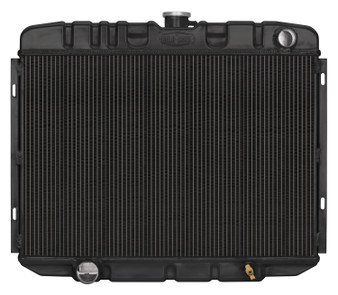 CCRFOM588B 67-70 Mustang Radiator Big Block Man Trans Blk