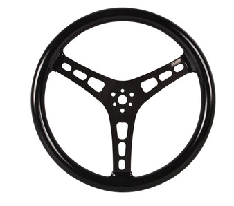 JOE13515-CB Steering Wheel 15in Blk Dished Rubber Coated