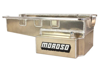 MOR20537 SBF Alm. Road Race Oil Pan Front Sump 289-302