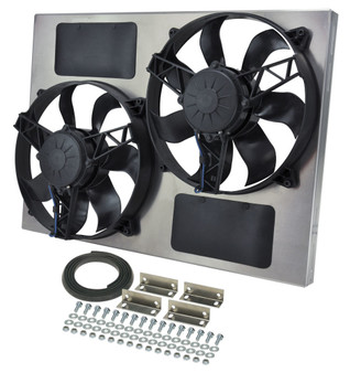 DER16833 Dual RAD Fan w/Alum Shroud Assembly