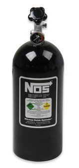 NOS14745B NOS Bottle 10lb w/Super Hi-Flo Valve -  Black