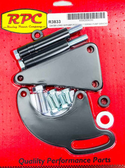 RPCR3833 BBC Saginaw Power Steer Bracket Lwp Black