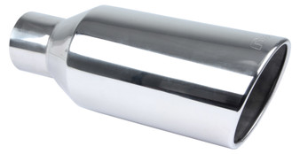 PYPEVT407 Exhaust Tip 4in x 7in 18in L Polished Weld-on