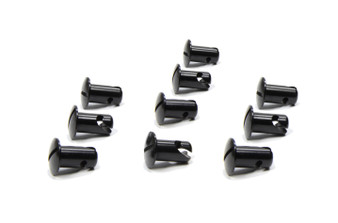 TXRCH-4402-10-BLK Oval Head Button Alum Black .550 Long 10 Pack