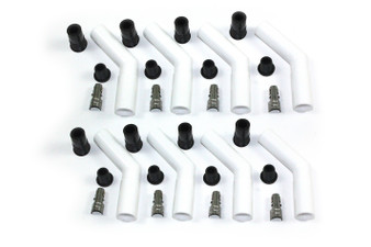 PRT8503HT-8 Ceramic Spark Plug Boot Kit 45-Deg 8pk White