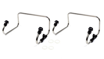 BLS4372-AB Dual Inlet Fuel Line Kit Holley 4150 Black Anod.