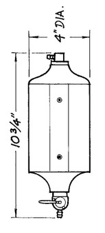 JAZ600-025-01 Black Radiator Catch Can 1qt.