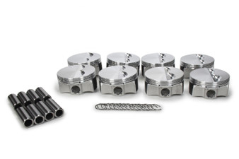 JEP258028 SBC Flat Top Piston Set 4.030 Bore -5cc